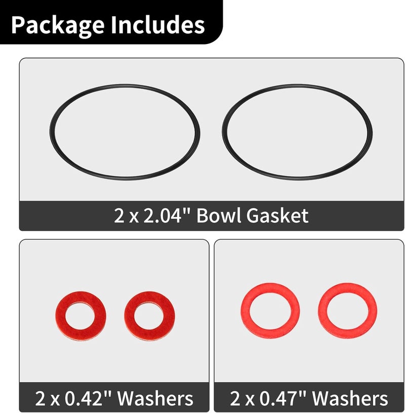 CLSR2U Store Carburetor Float Bowl Gasket Kit, Compatible with Hon da GX120 GX160 GX200 GXV120 GXV140 GXV160 Engine, Carburetor Replacement Lawn Mower Accessories Replace for 16010-ZE1-812 - Image 3